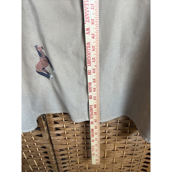 Vintage 2 Piece Shirt Combo Embroidery Horses Size Large - Picture 13 of 14